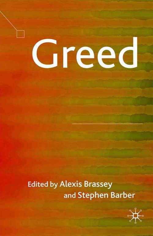 Book cover of Greed