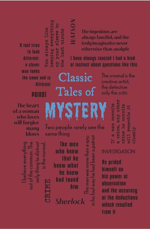 Book cover of Classic Tales of Mystery (Word Cloud Classics)