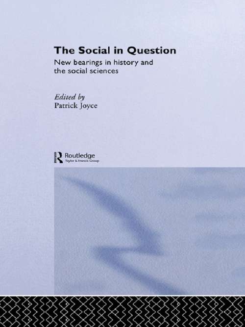 Book cover of The Social in Question: New Bearings