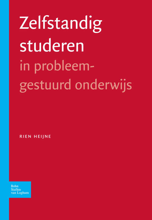 Book cover of Zelfstandig studeren in probleemgestuurd onderwijs