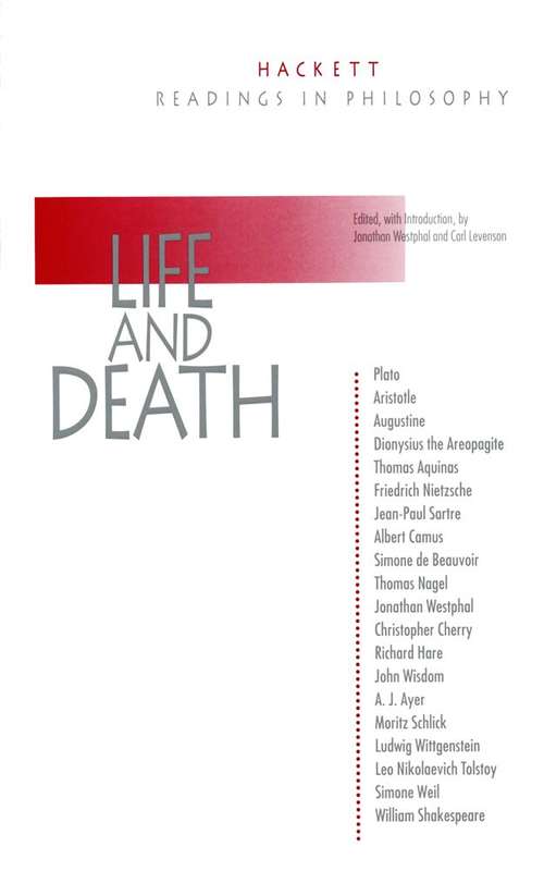 Book cover of Life and Death