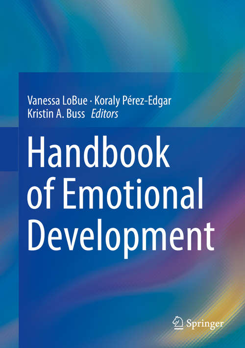 Book cover of Handbook of Emotional Development (1st ed. 2019)