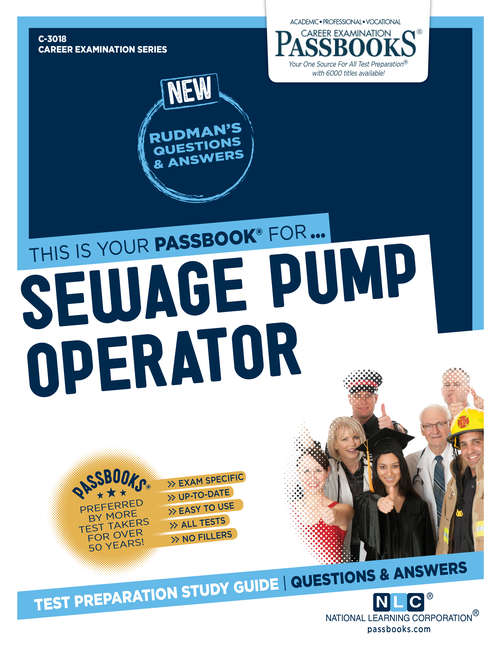 Book cover of Sewage Pump Operator: Passbooks Study Guide (Career Examination Series)