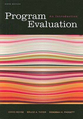 Book cover of Program Evaluation: An Introduction (5th edition)