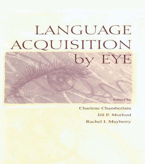 Book cover of Language Acquisition By Eye