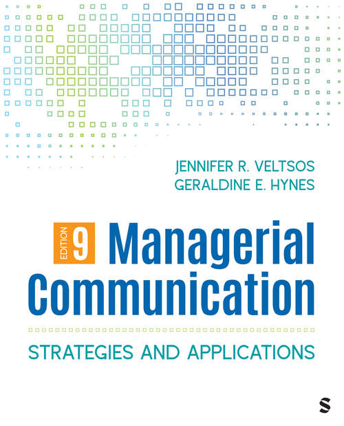 Book cover of Managerial Communication: Strategies and Applications (Ninth Edition)