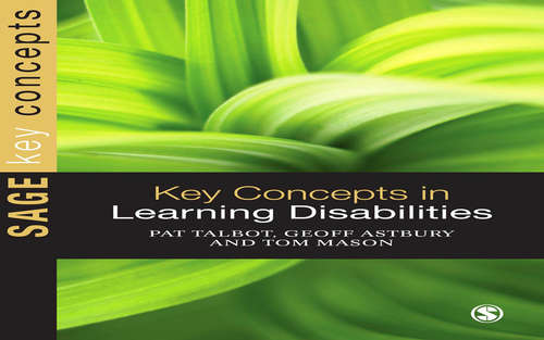 Book cover of Key Concepts in Learning Disabilities (SAGE Key Concepts series)