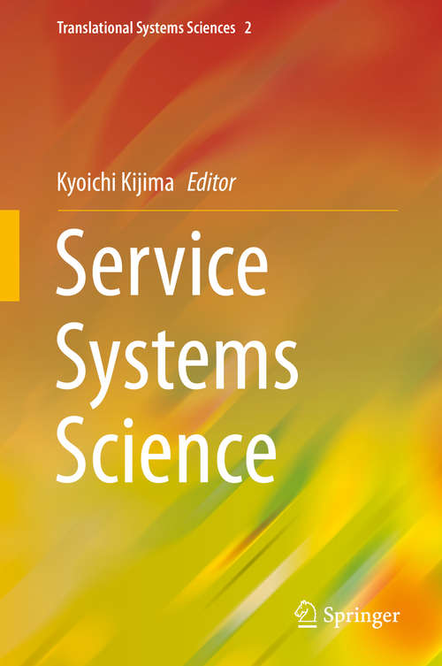 Book cover of Service Systems Science