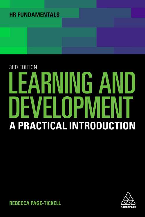 Book cover of Learning and Development: A Practical Introduction (3) (HR Fundamentals #25)