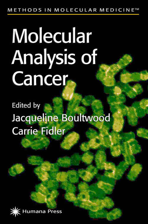 Book cover of Molecular Analysis of Cancer