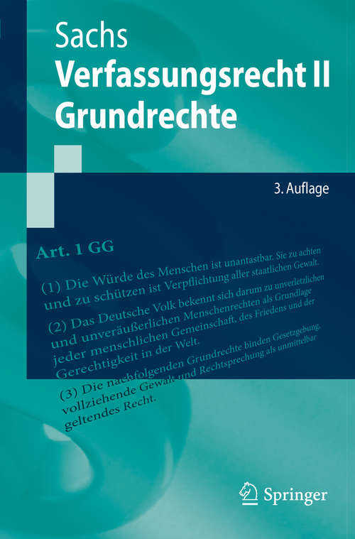 Book cover of Verfassungsrecht II - Grundrechte