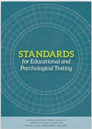 Book cover of Standards for Educational and Psychological Testing