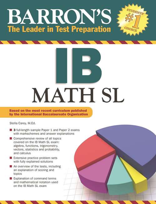 Book cover of Barron's IB Math SL