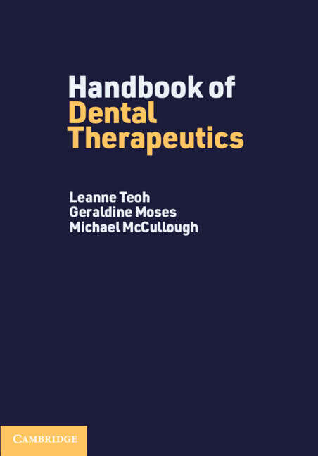 Book cover of Handbook of Dental Therapeutics