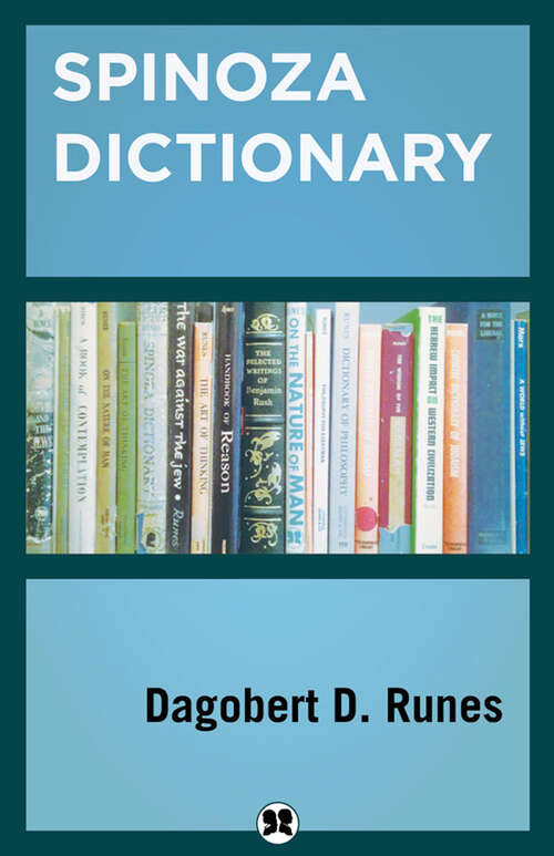 Book cover of Spinoza Dictionary (Digital Original)