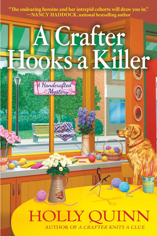 Book cover of A Crafter Hooks a Killer (A Handcrafted Mystery)