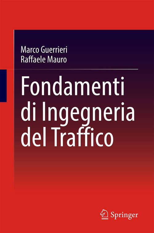 Book cover of Fondamenti di Ingegneria del Traffico (2024)