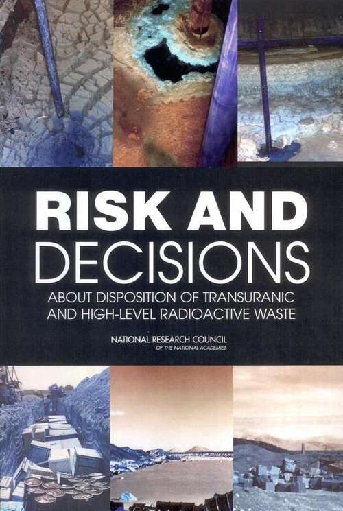 Book cover of Risk And Decisions : About Disposition Of Transuranic And High-level Radioactive Waste