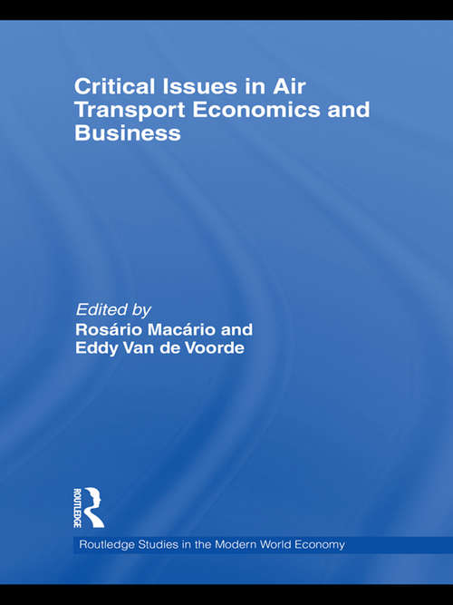 Book cover of Critical Issues in Air Transport Economics and Business