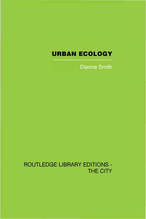 Book cover of Urban Ecology