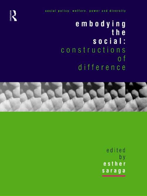 Book cover of Embodying the Social: Constructions of Difference