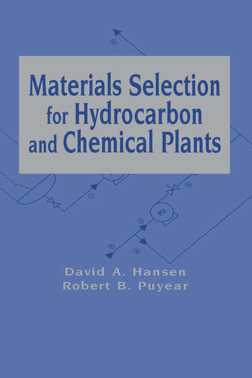 Book cover of Materials Selection for Hydrocarbon and Chemical Plants