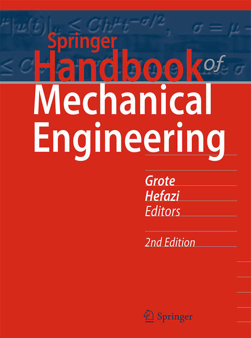 Book cover of Springer Handbook of Mechanical Engineering (2nd ed. 2021) (Springer Handbooks)