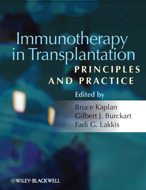 Book cover of Immunotherapy in Transplantation