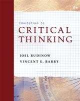 Book cover of Invitation to Critical Thinking (6th edition)