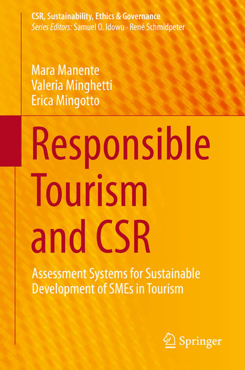 Book cover of Responsible Tourism and CSR