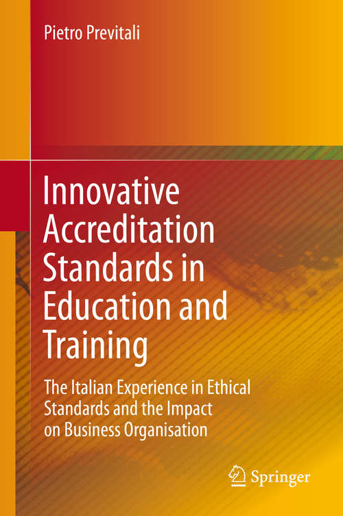 Book cover of Innovative Accreditation Standards in Education and Training