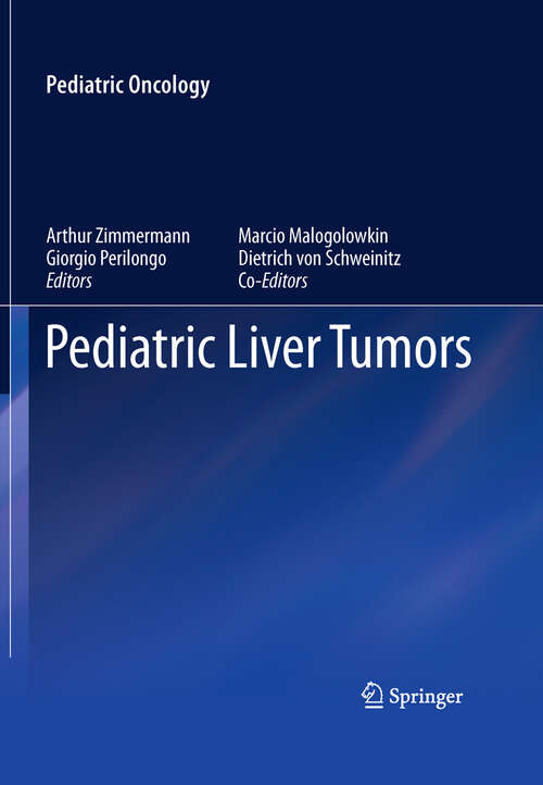 Book cover of Pediatric Liver Tumors