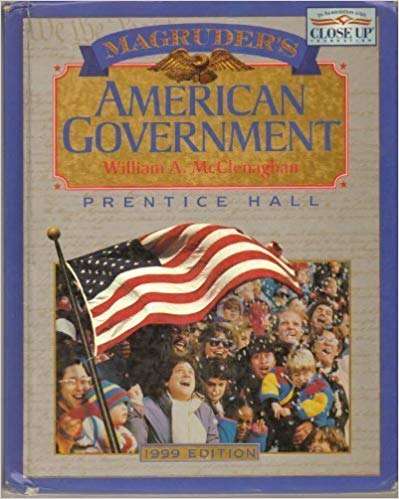 Book cover of Magruder's American Government (1999 Edition)