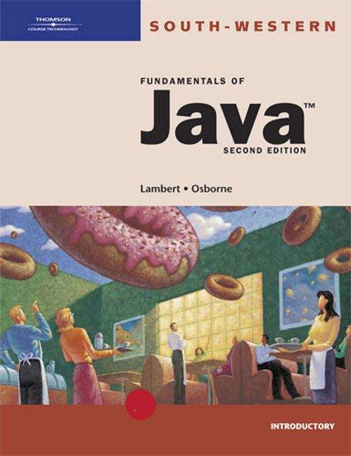 Book cover of Fundamentals of Java: Introductory Course (2nd Edition)