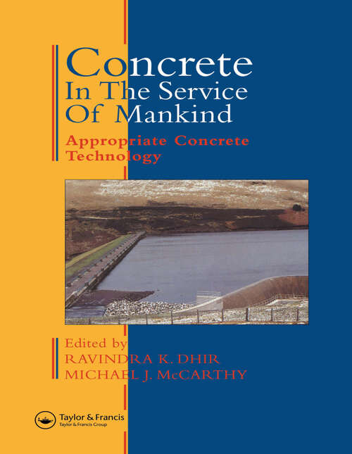 Book cover of Concrete in the Service of Mankind: Appropriate concrete technology (1)