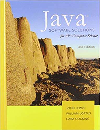 Book cover of Java Software Solutions for AP Computer Science  (Third Edition)