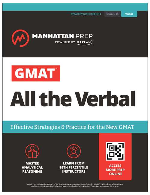 Book cover of GMAT All the Verbal (Eighth Edition) (Manhattan Prep GMAT Prep)
