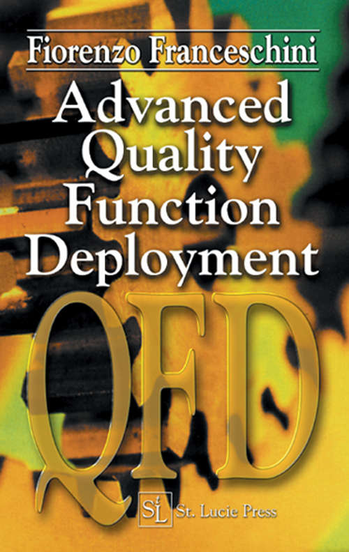 Book cover of Advanced Quality Function Deployment