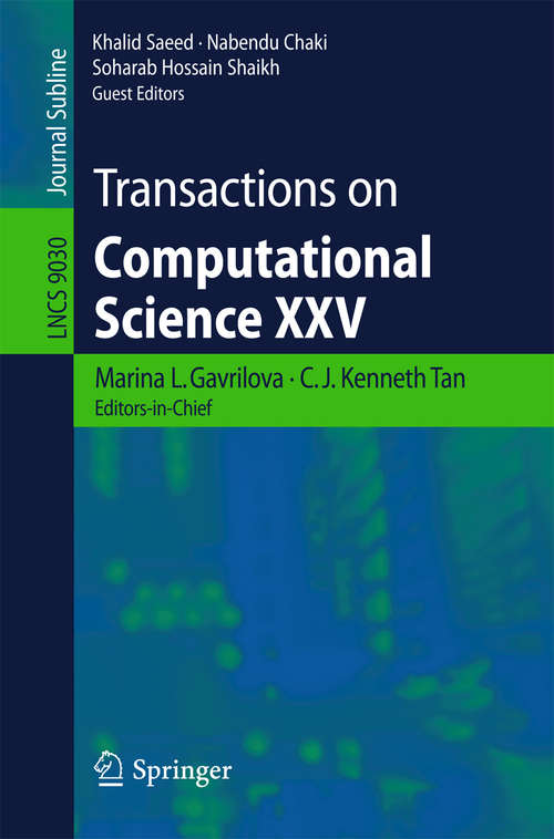 Book cover of Transactions on Computational Science XXV