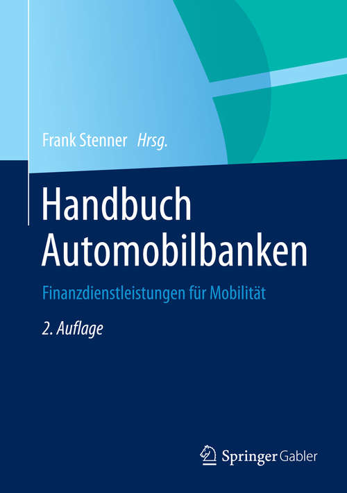 Book cover of Handbuch Automobilbanken