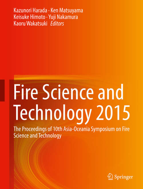 Book cover of Fire Science and Technology 2015
