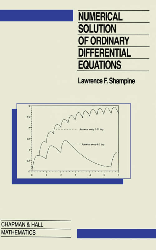 Book cover of Numerical Solution of Ordinary Differential Equations