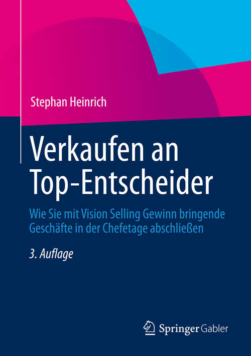 Book cover of Verkaufen an Top-Entscheider