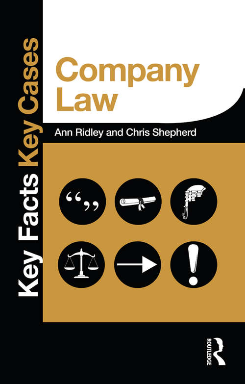 Book cover of Company Law (Key Facts Key Cases)