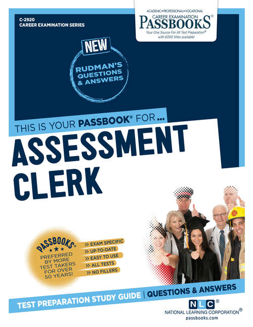 Book cover of Assessment Clerk: Passbooks Study Guide (Career Examination Series)