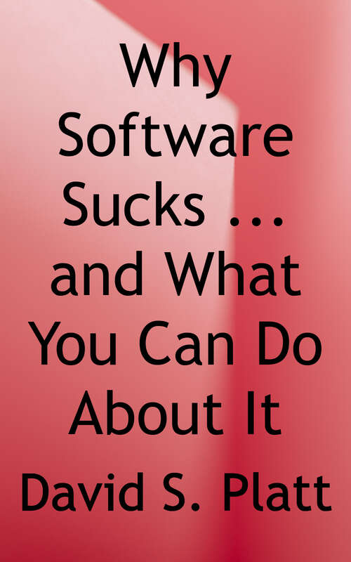 Book cover of Why Software Sucks...and What You Can Do About It