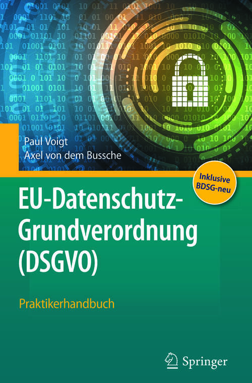 Book cover of EU-Datenschutz-Grundverordnung (DSGVO)