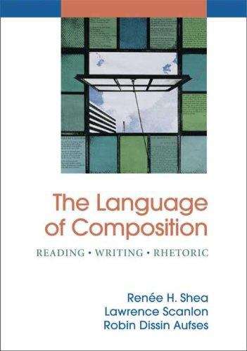 Book cover of The Language of Composition: Reading, Writing, Rhetoric