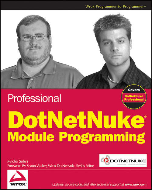 Book cover of Professional DotNetNuke Module Programming