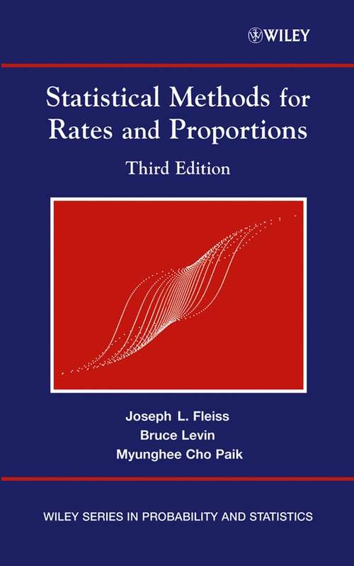 Book cover of Statistical Methods for Rates and Proportions